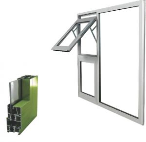 Edge thermal break casement window